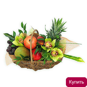 Корзина с фруктами Экзотика